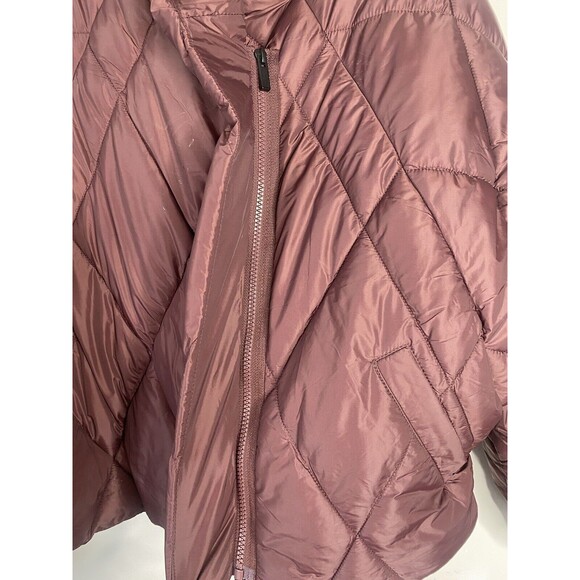 Calvin Klein Jeans Womens Zip-Front Puff Jacket Bitter Chocolate L - Picture 8 of 11